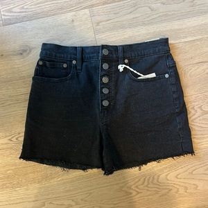 Madewell Lunar Wash High-Rise Denim Shorts